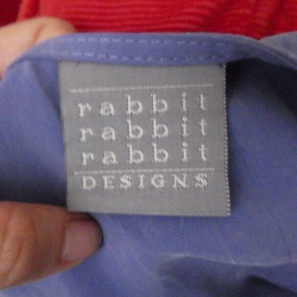 Rabbit Rabbit Rabbit Designs Vintage Blouse Top 14 Rayon Shoulder Pads - Picture 5 of 9